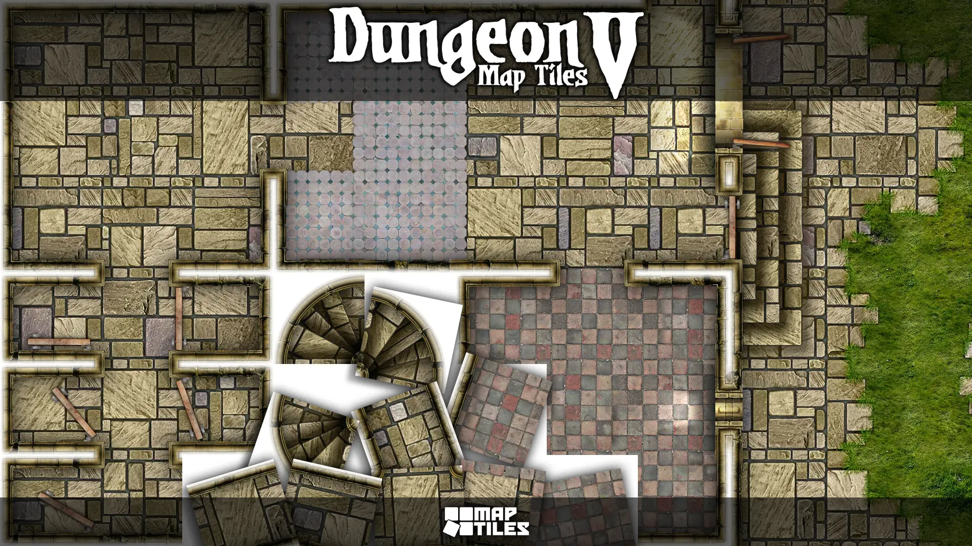 Dungeon Map Tiles V