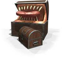 Treasure chest and Mimic Monster