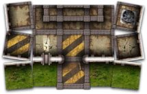 Iron Stone Map Tiles Sample Art