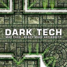 Dark Tech Map Tiles