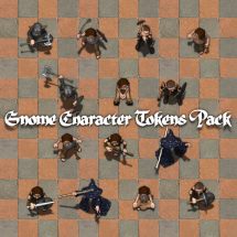 Gnome Character Tokens Pack