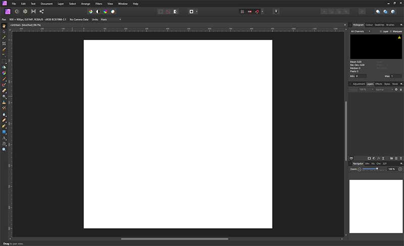 Affinity-Photo: New Map Document Affinity-Photo: New Map Document