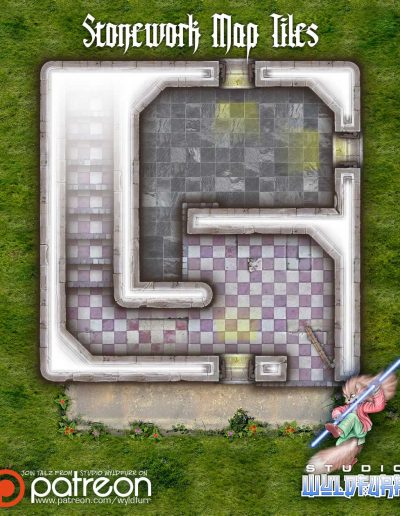 Stonework Map Tiles - Sample 0001
