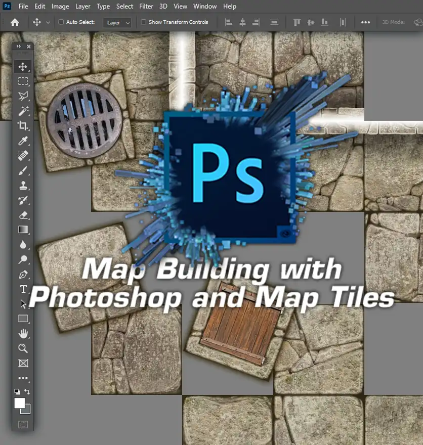Map building with Photoshop and Map Tiles