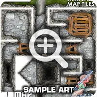 Catacombs Map Tiles - Sample #4