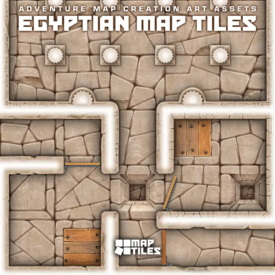 Egyptian Map Tiles - Sample 04