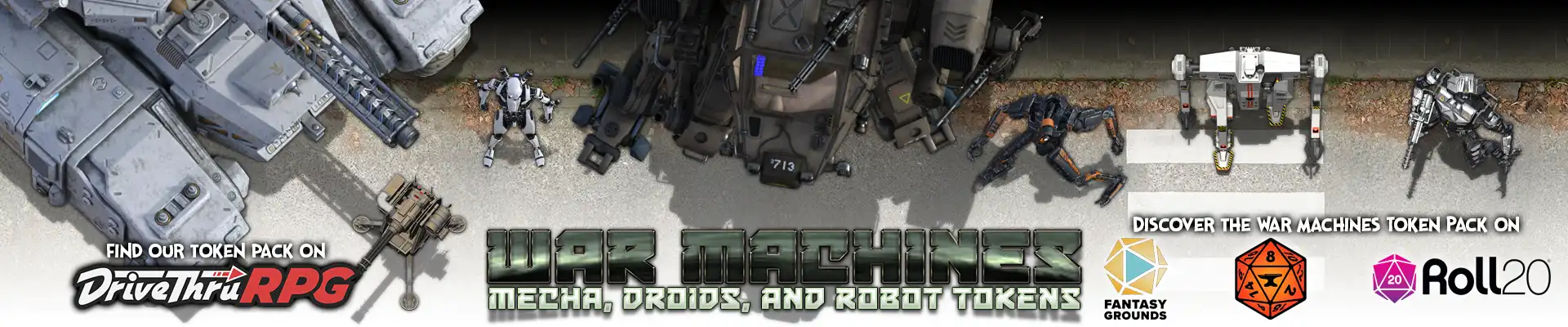 War Machines - Mecha, Droids, and Robot Tokens